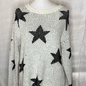Star knitted sweater